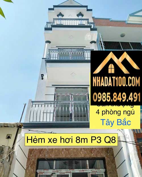 bán nhà âu dương lân quận 8 mới xây